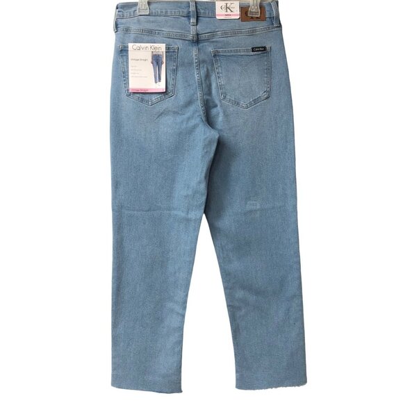 CALVIN KLEIN HIGH VINTAGE STRAIGHT JEANS NEW WITH TAG - Picture 5 of 14